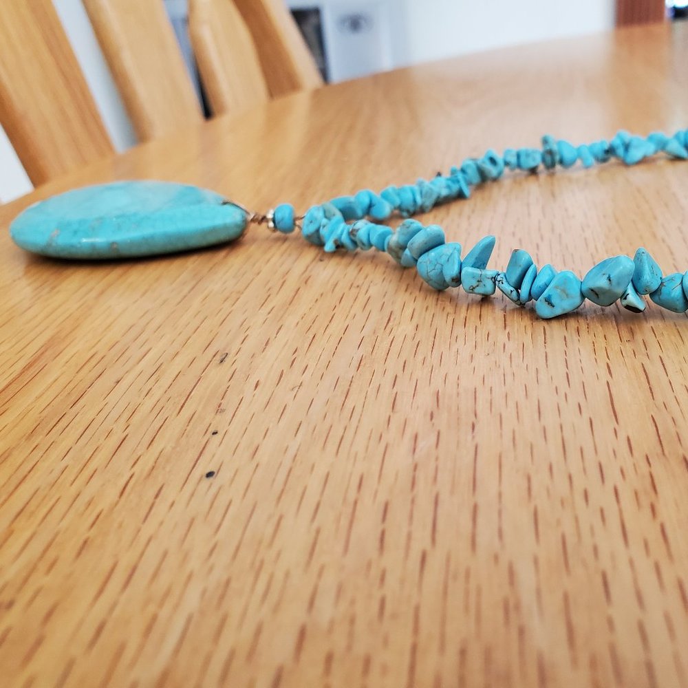 Apt. 9 Turquoise Teardrop Stone Pendant Necklace - Picture 5 of 5
